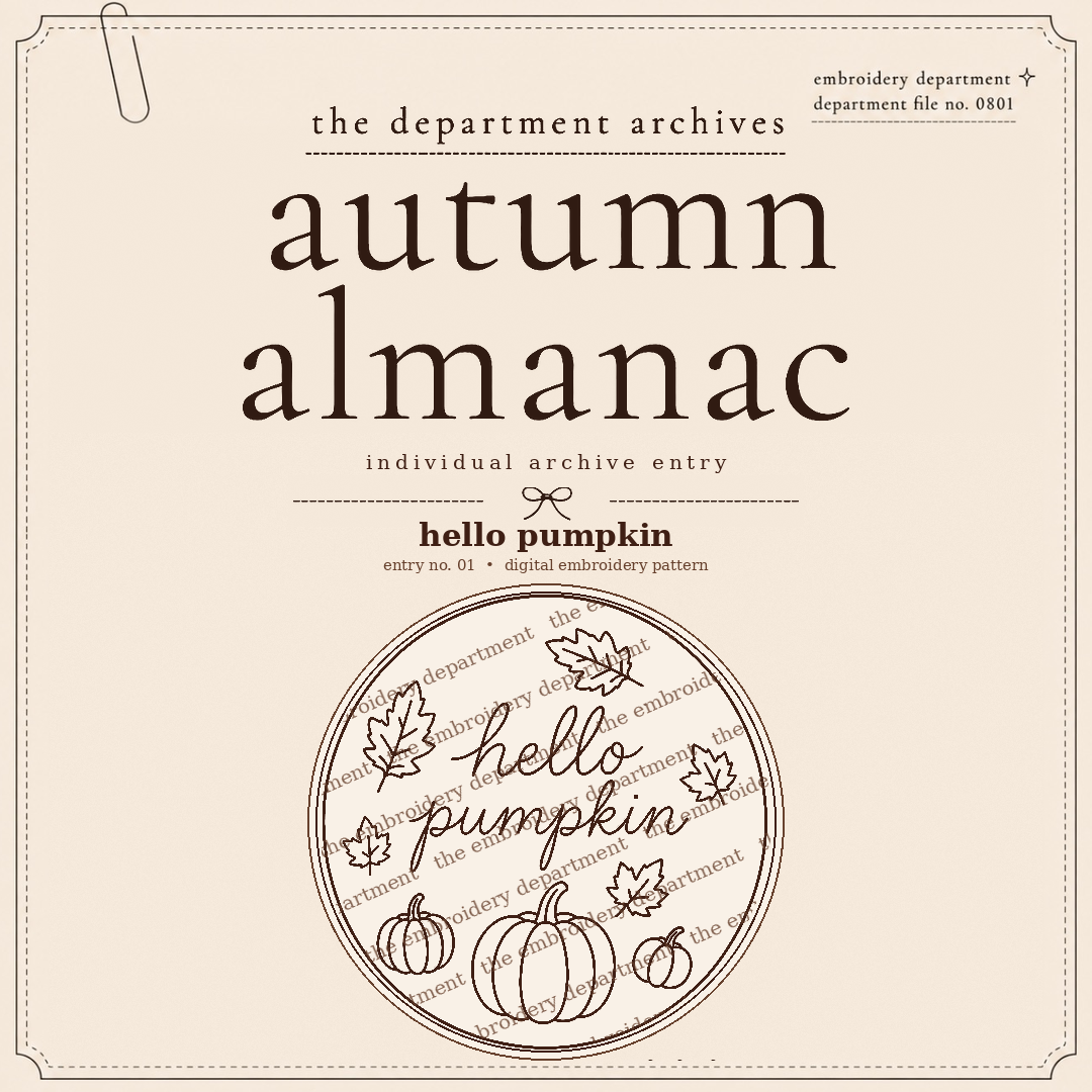 hello pumpkin — protected autumn almanac archive entry preview