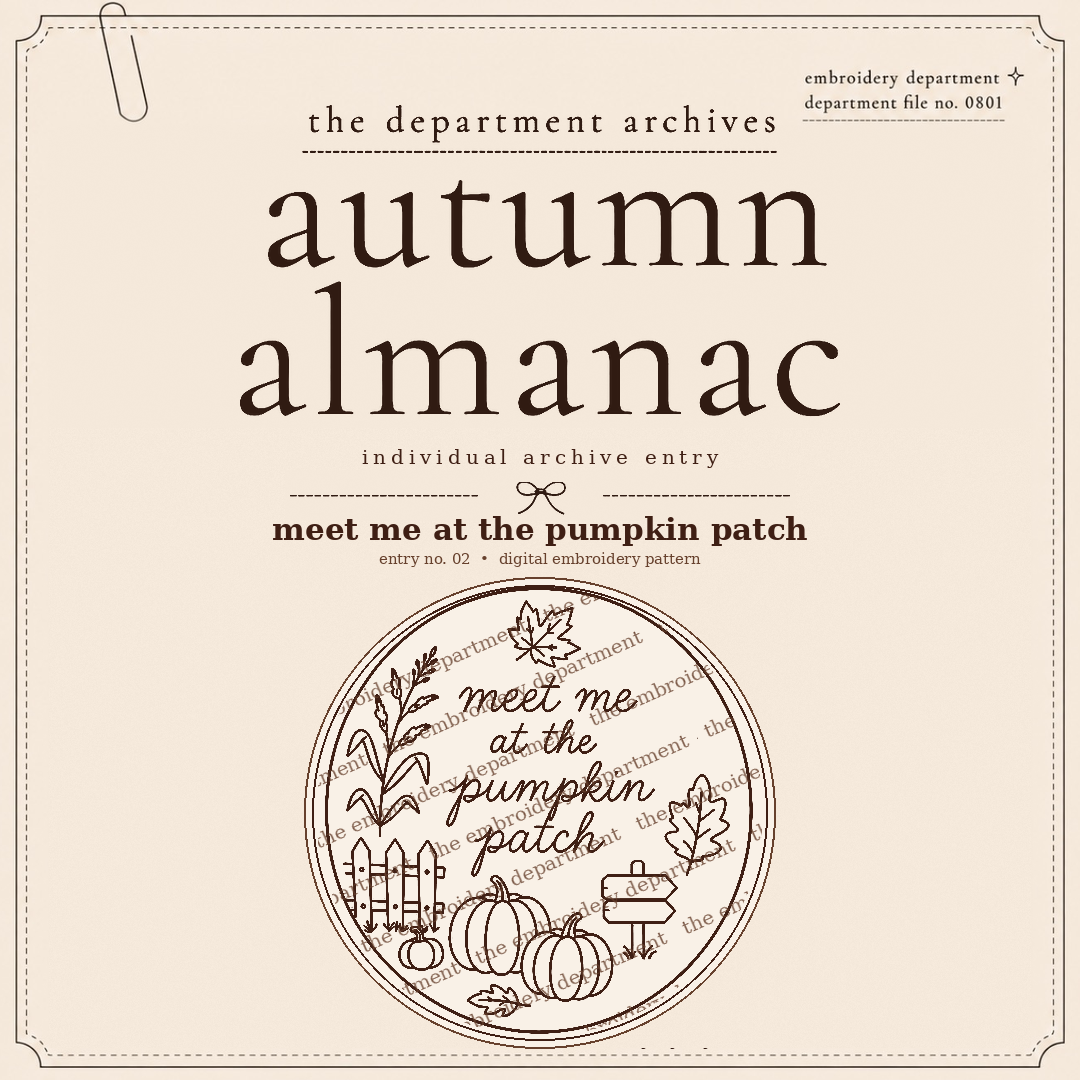 meet me at the pumpkin patch — protected autumn almanac archive entry preview