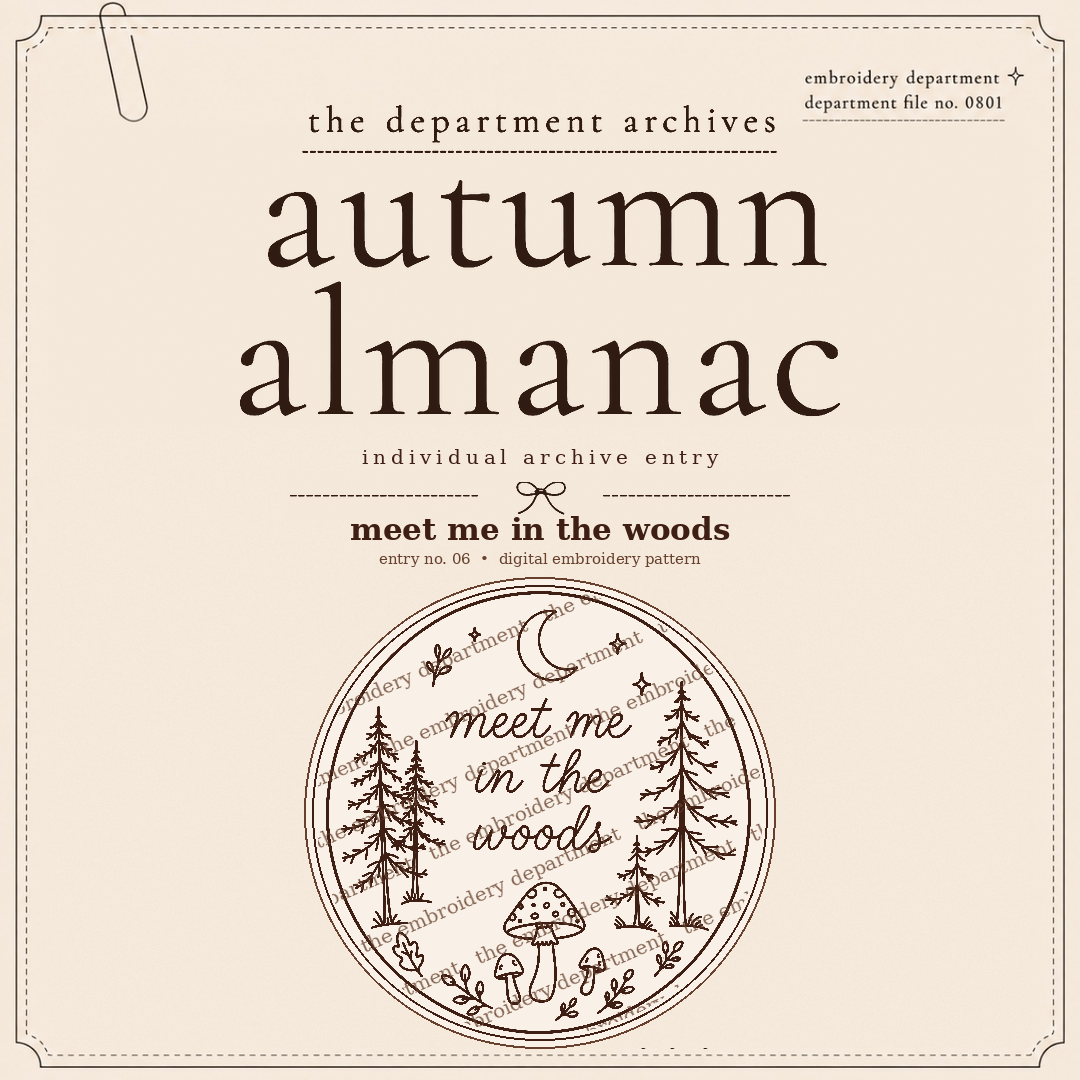 meet me in the woods — protected autumn almanac archive entry preview