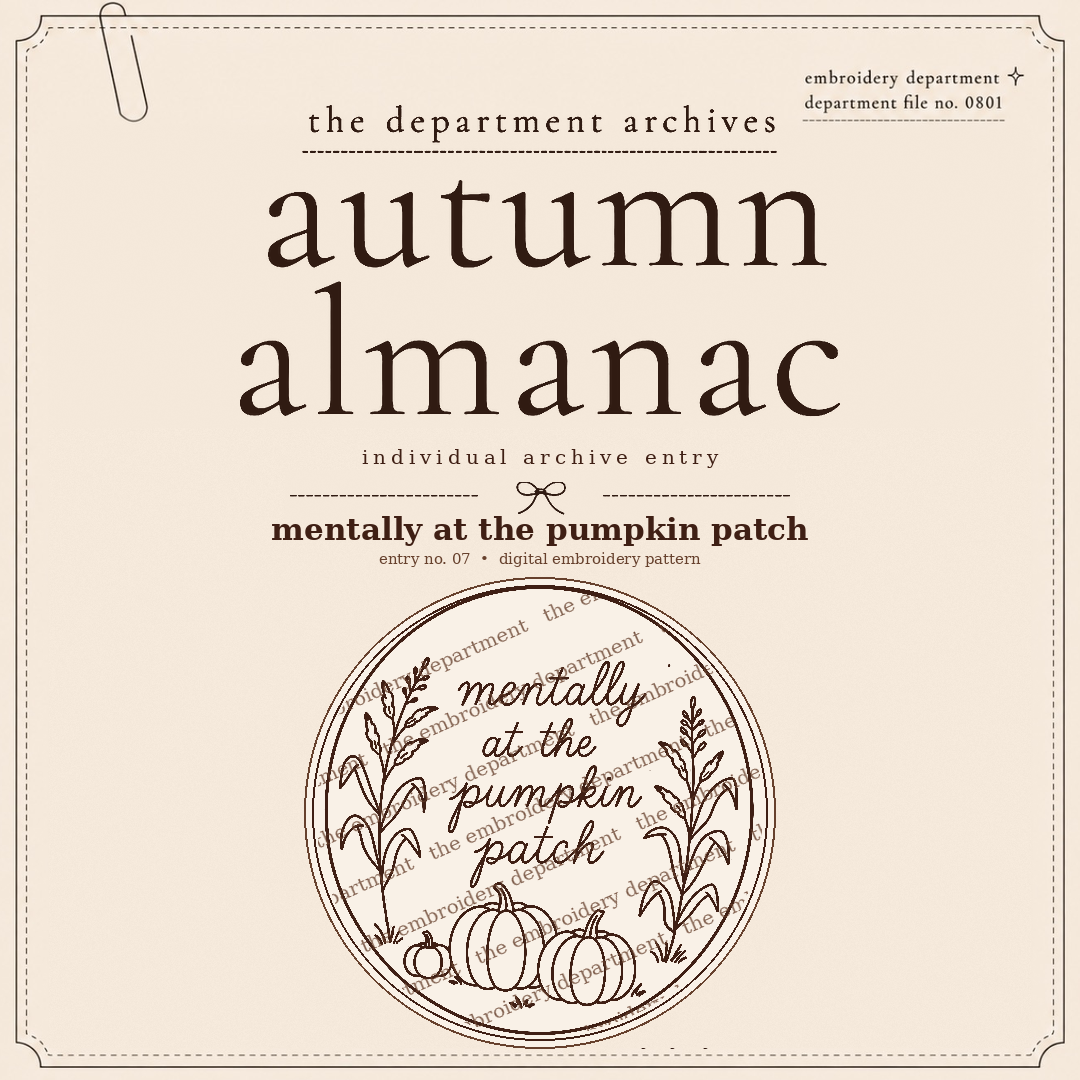 mentally at the pumpkin patch — protected autumn almanac archive entry preview