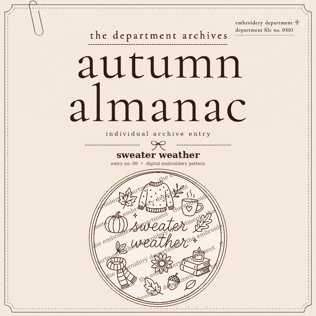 sweater weather — protected autumn almanac archive entry preview